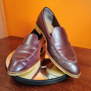 Everlane Italian Leather Loafers Espresso Stacked Heel Quiet Luxury